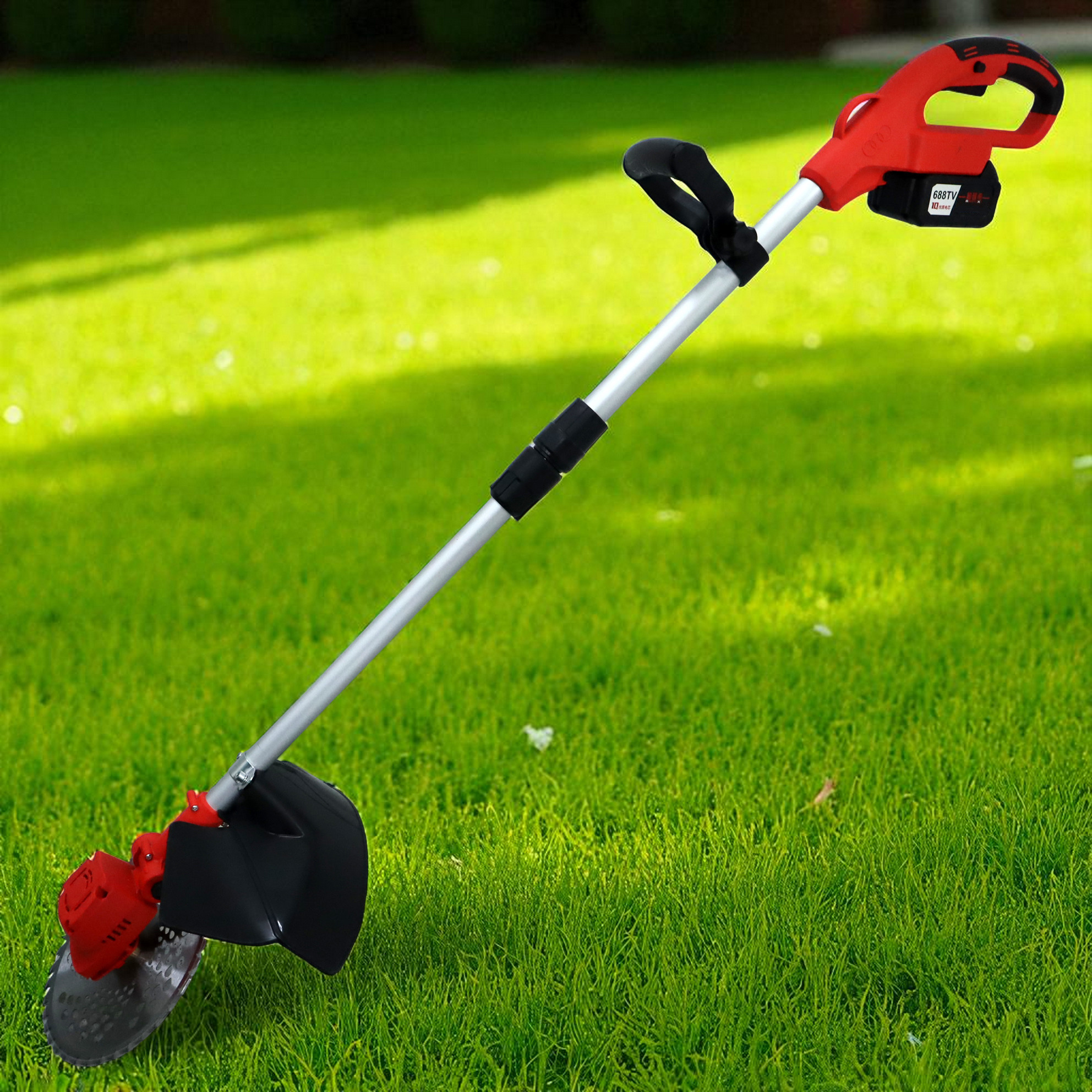BORNRIN Mesin Pemotong Rumput Ranting Electric Grass Trimmer 3000mAh - BR12