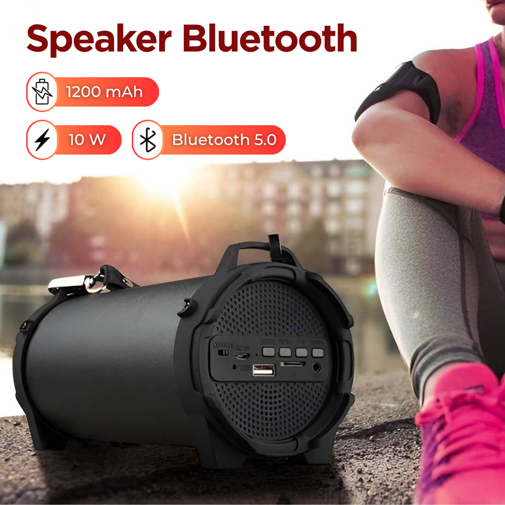 Smalody Outdoor Portable Bluetooth Speaker Boombox with Strap - SL-10