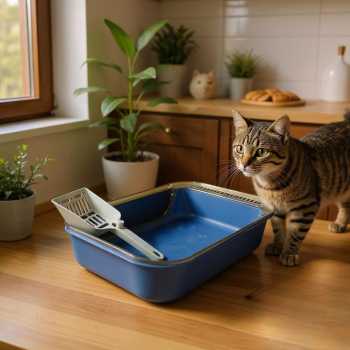 Jual KITPET Bak Pasir Kucing Cat Litter Box Semi Enclosed Pet