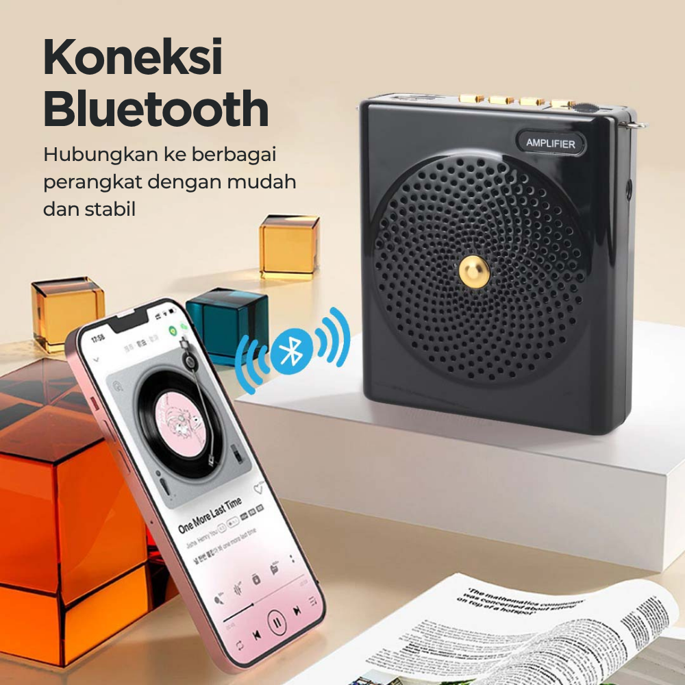Burt-s Speaker Pinggang Microphone Bluetooth Amplifier Wired - S61