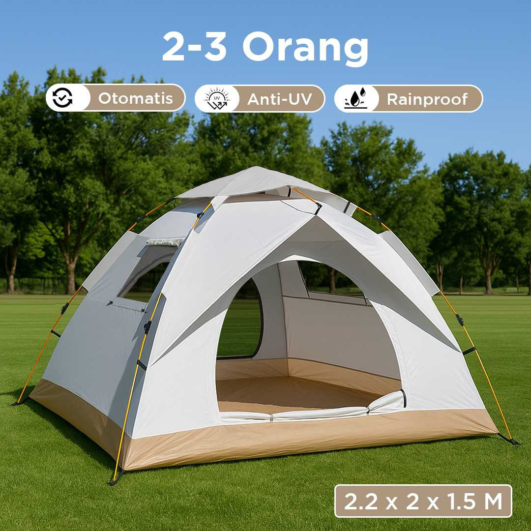 XTZ Tenda Camping Lipat Otomatis Anti UV Waterproof 2-3 Orang - X232