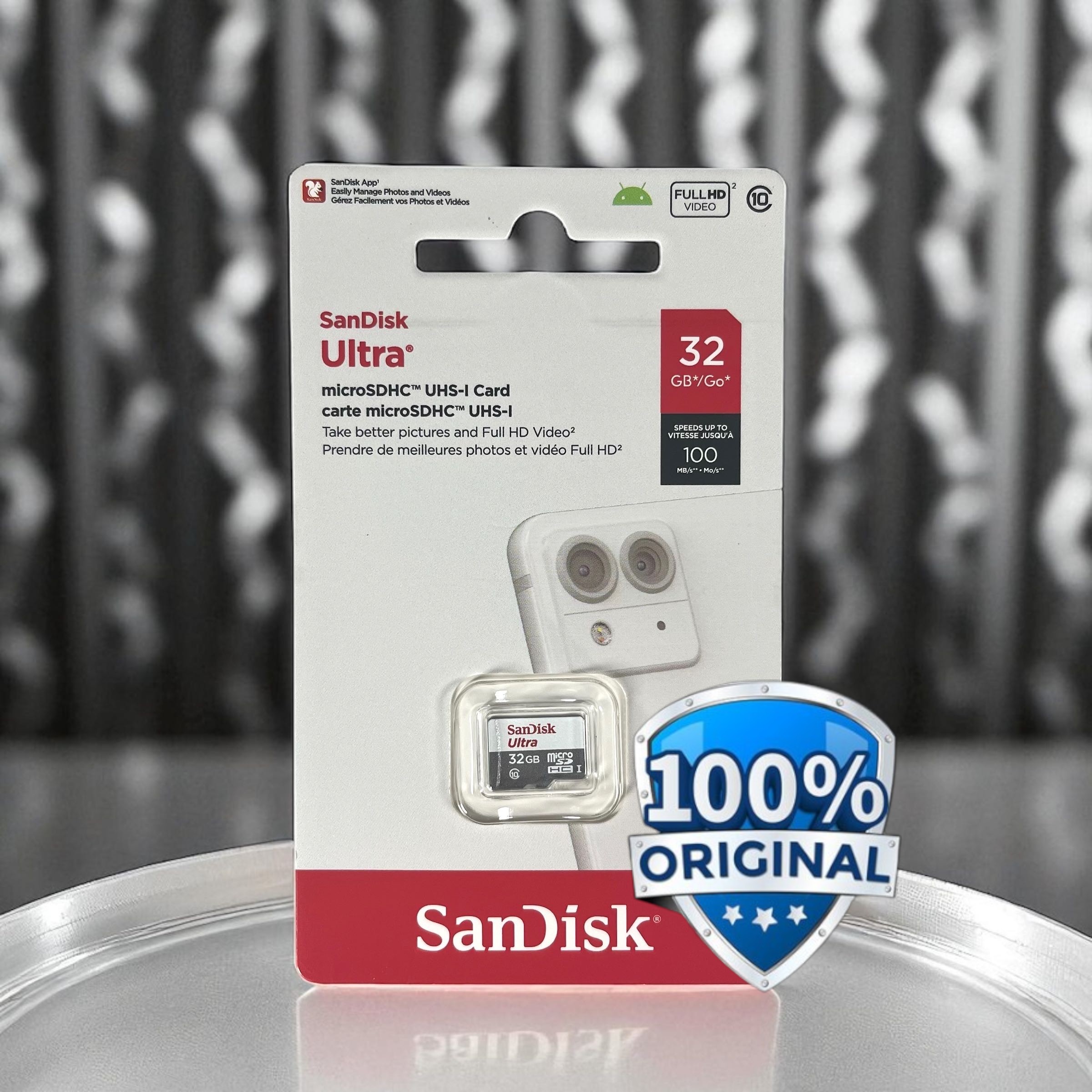 Kartu Memori CCTV MP3 Penyimpanan Ultra microSDHC/SDXC UHS-I Class 10 100MB/s - SDSQUNR