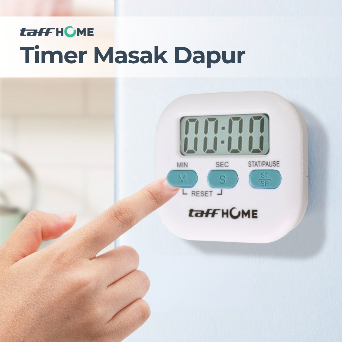 TaffHOME Timer Masak Dapur Magnetic Stopwatch Kitchen Timer - JS-113