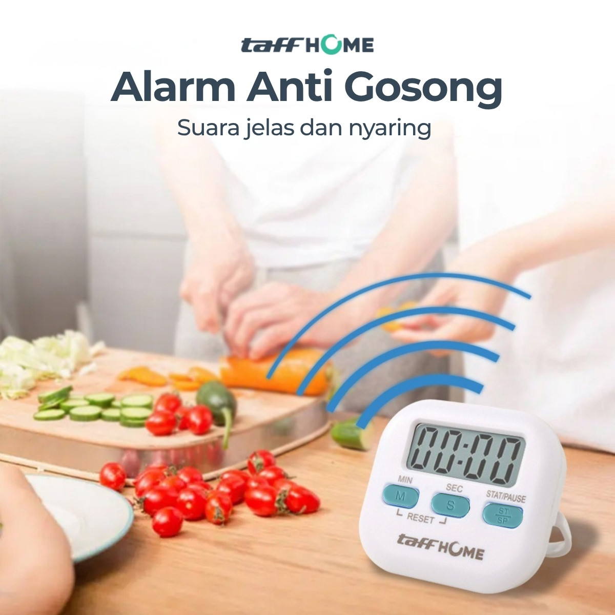 TaffHOME Timer Masak Dapur Magnetic Stopwatch Kitchen Timer - JS-113