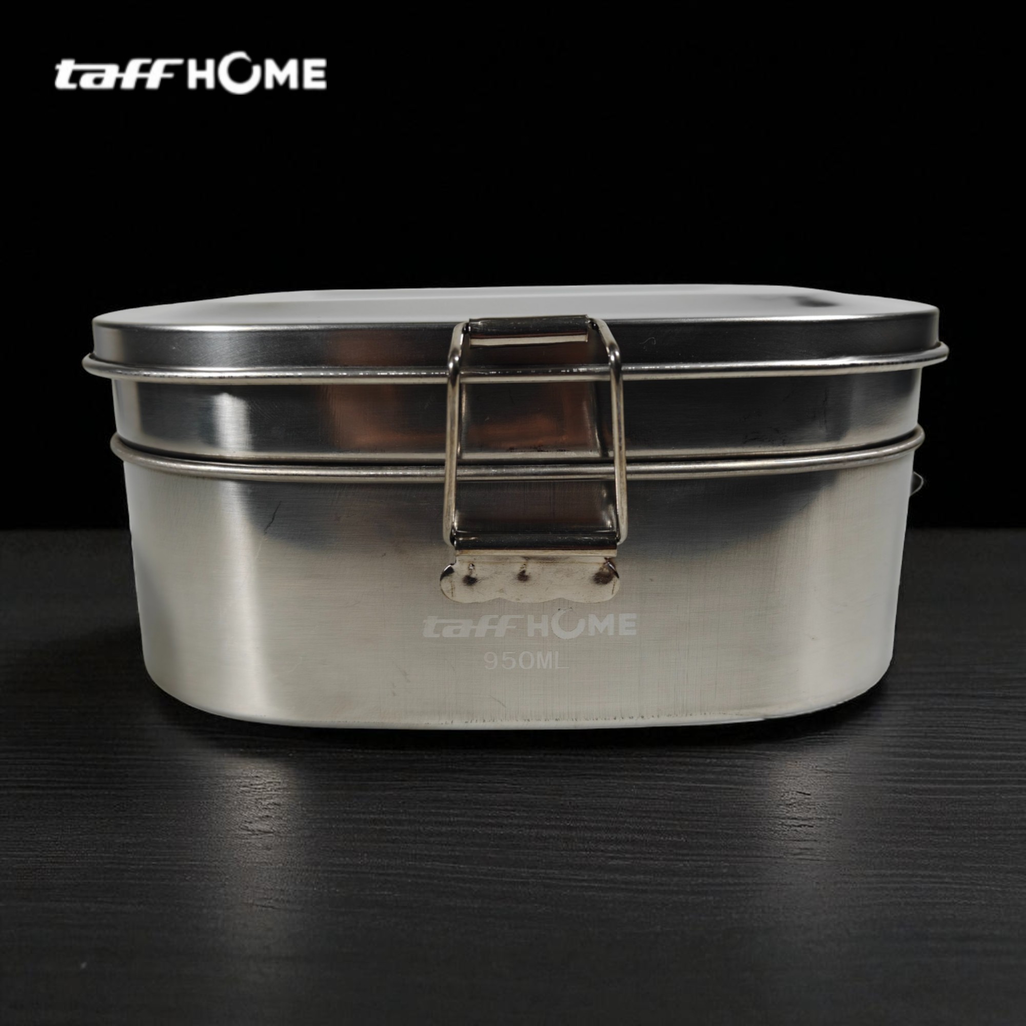 TaffHOME Kotak Makan Lunch Box Stainless Steel Double Layer 950ml - TR-95