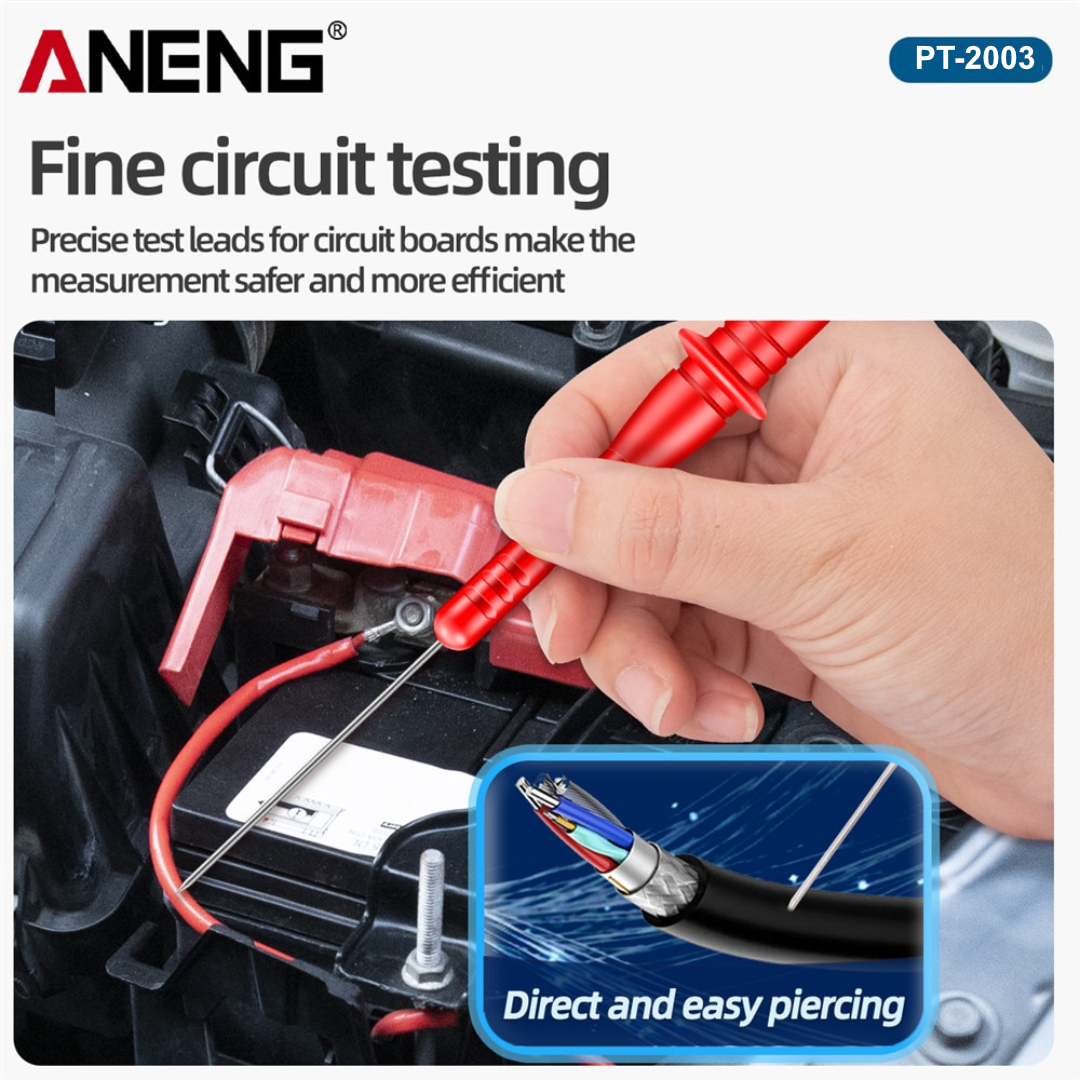 ANENG Konektor Jarum Multimeter Probe Test Lead Extension 3mm 2 PCS - PT2003