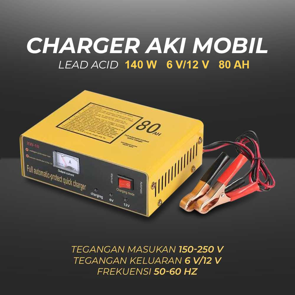 UrbanRoad Charger Aki Mobil Motor Intelligent Battery Charger 6V/12V - MF1