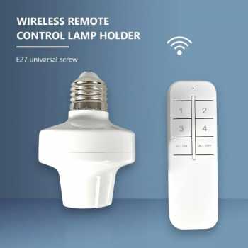 TaffLED Fitting Lampu Wireless Remote Control E27 Timer Switch Lamp - GN-100