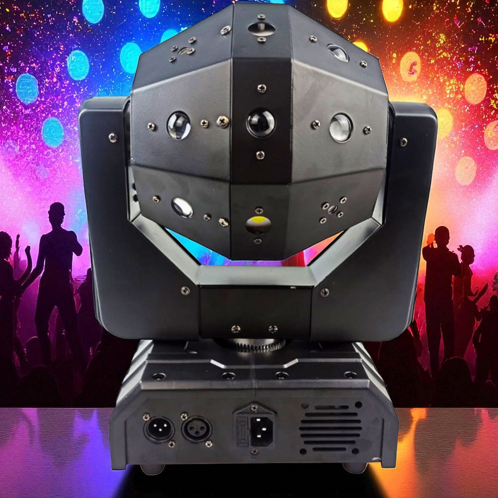 GVT Lampu Proyektor Disco Ball Moving Head 16 LED DMX512 RGB 120W 220V - GV120