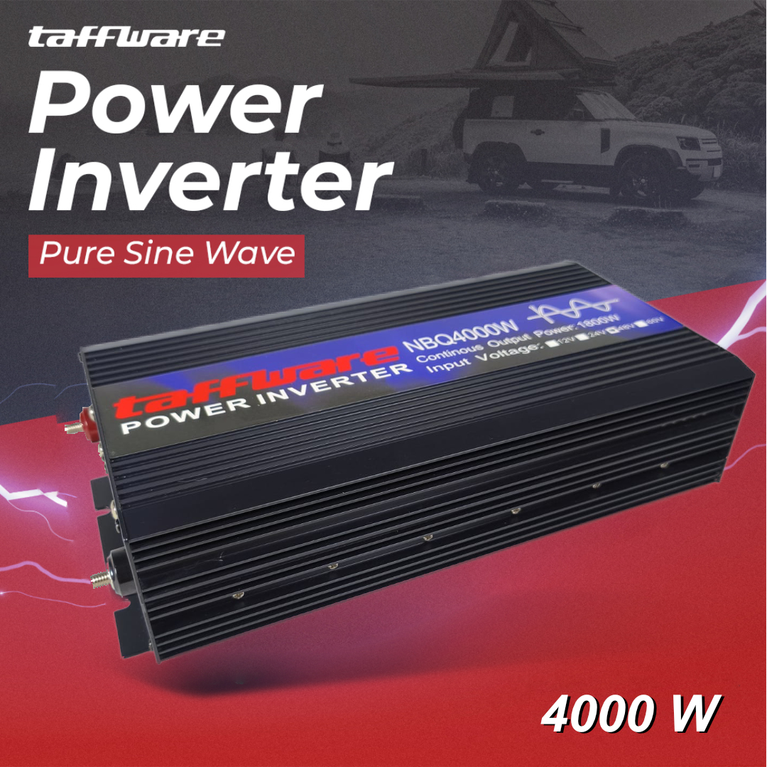 Taffware Power Inverter Mobil Pure Sine Wave DC 48V to AC 220V 4000W - NBQ4000W