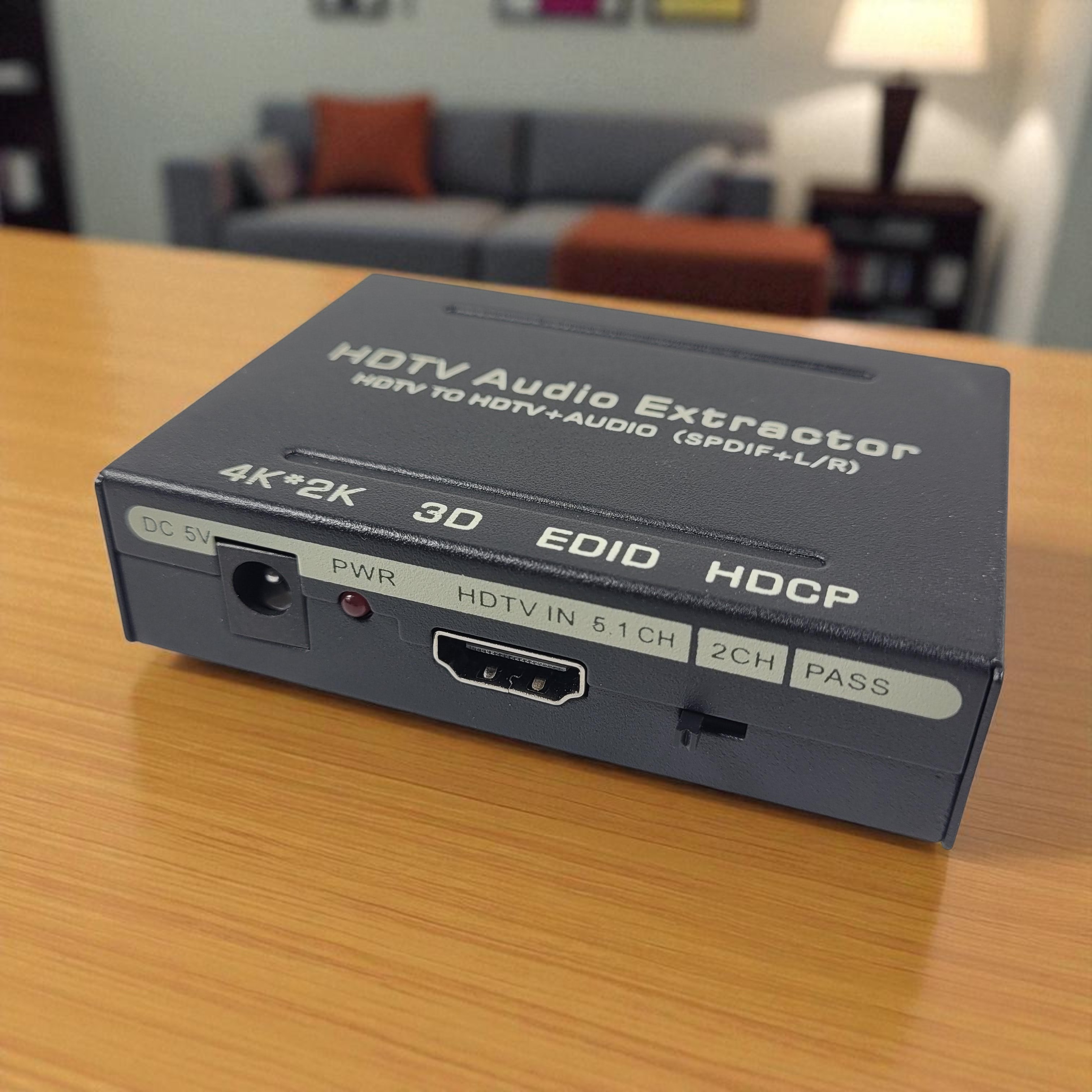 Audio Splitter 3 in 1 HDMI to HDMI Optical SPDIF RCA Converter - AY60