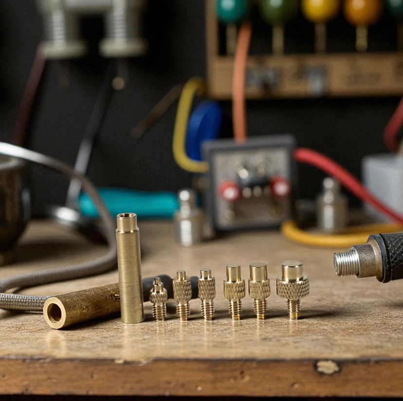 TOAIOT Set Mata Solder Kuningan Iron Tip Brass Insert Nut Kit - TA801