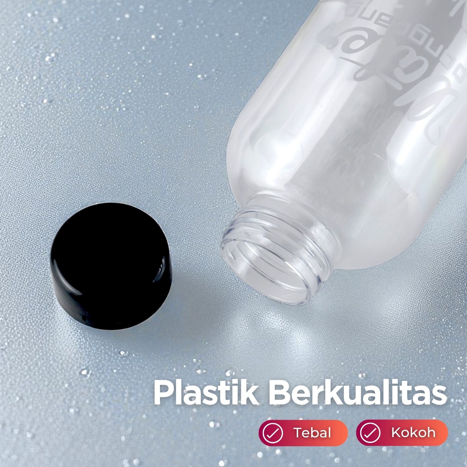 LAMHANDA Botol Minum Plastik Detox Infused Water Bottle BPA Free 1L - QWF236