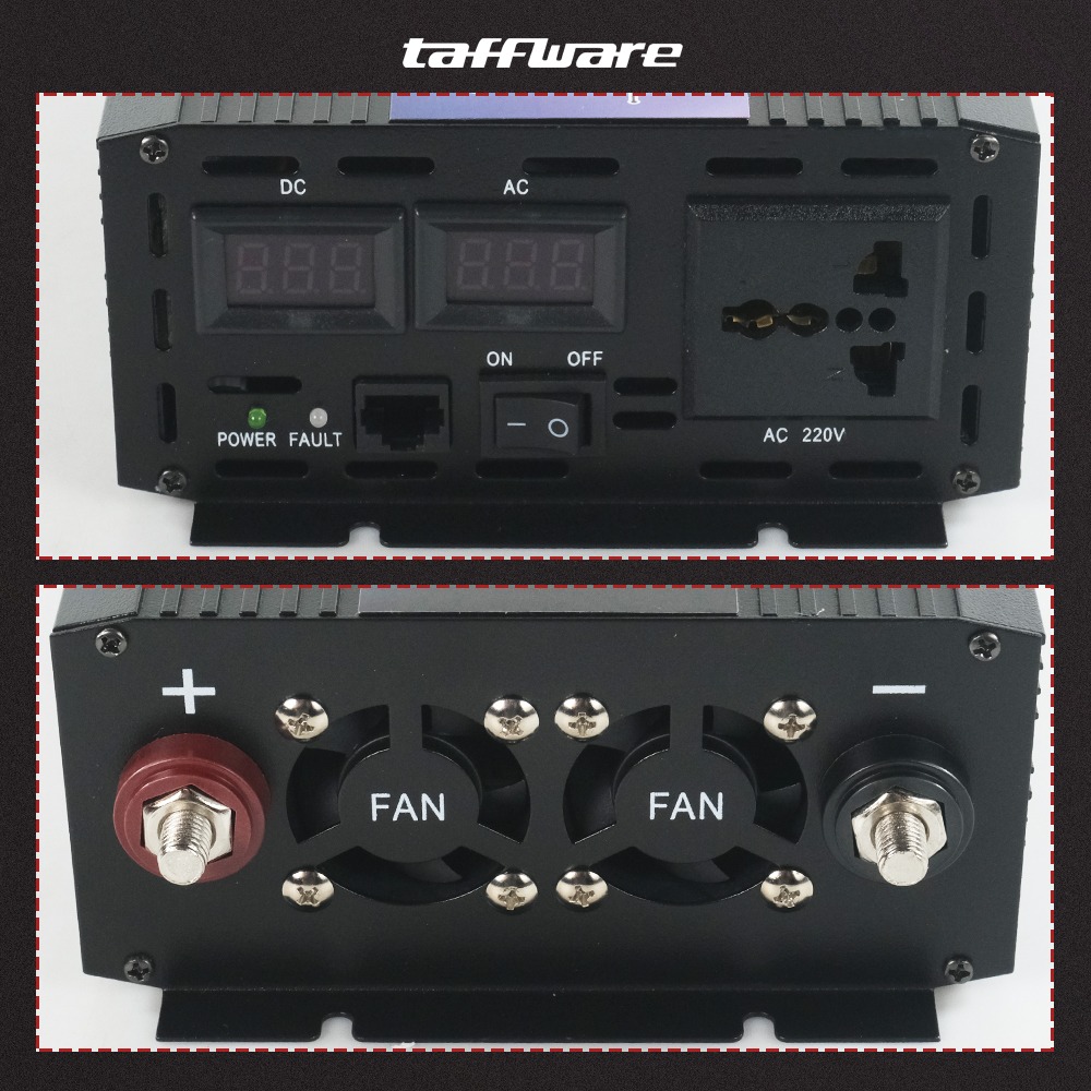Taffware Power Inverter Mobil Pure Sine Wave DC 48V to AC 220V 4000W - NBQ4000W