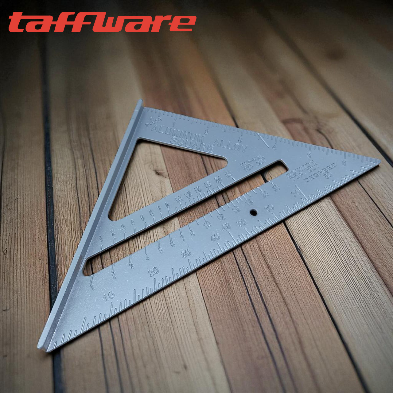 Taffware Penggaris Siku Mistar Triangle Ruler Aluminium Alloy - VK18