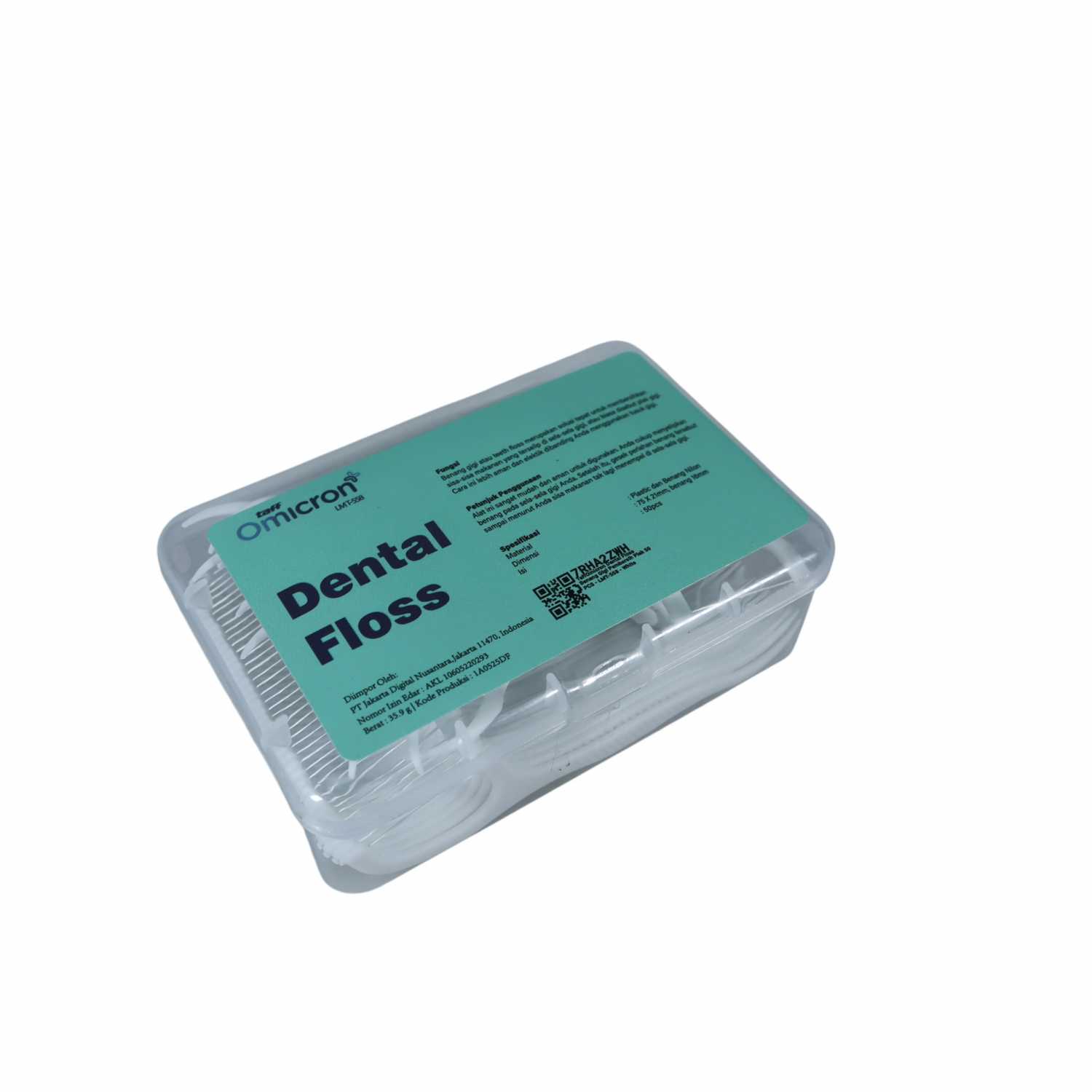 TaffOmicron Dental Floss Benang Gigi Pembersih Plak 50 PCS - LMT-558 - Gambar 6