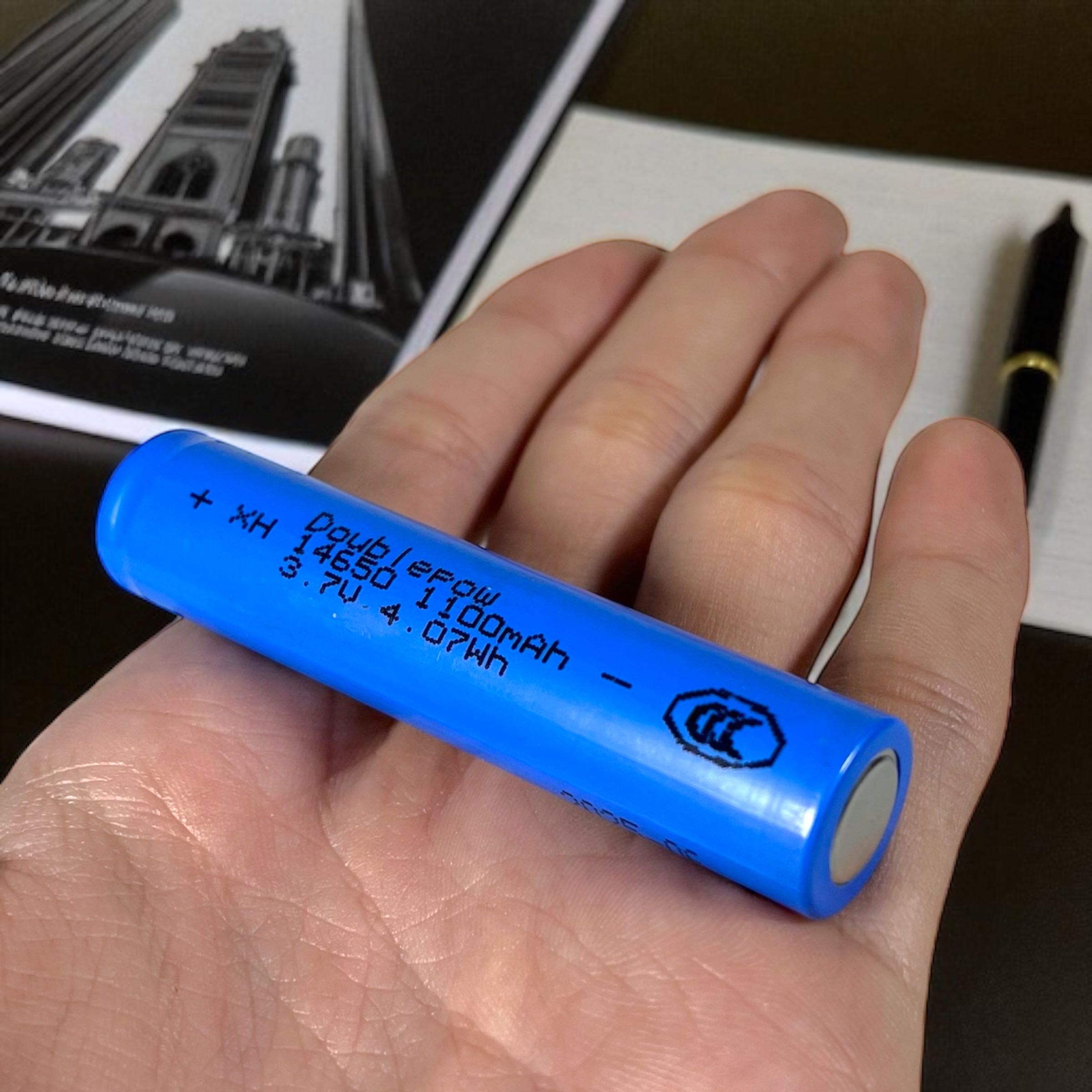 Doublepow Baterai Rechargeable 14650 Li-Ion 3.7V 1100mAh 1 PCS