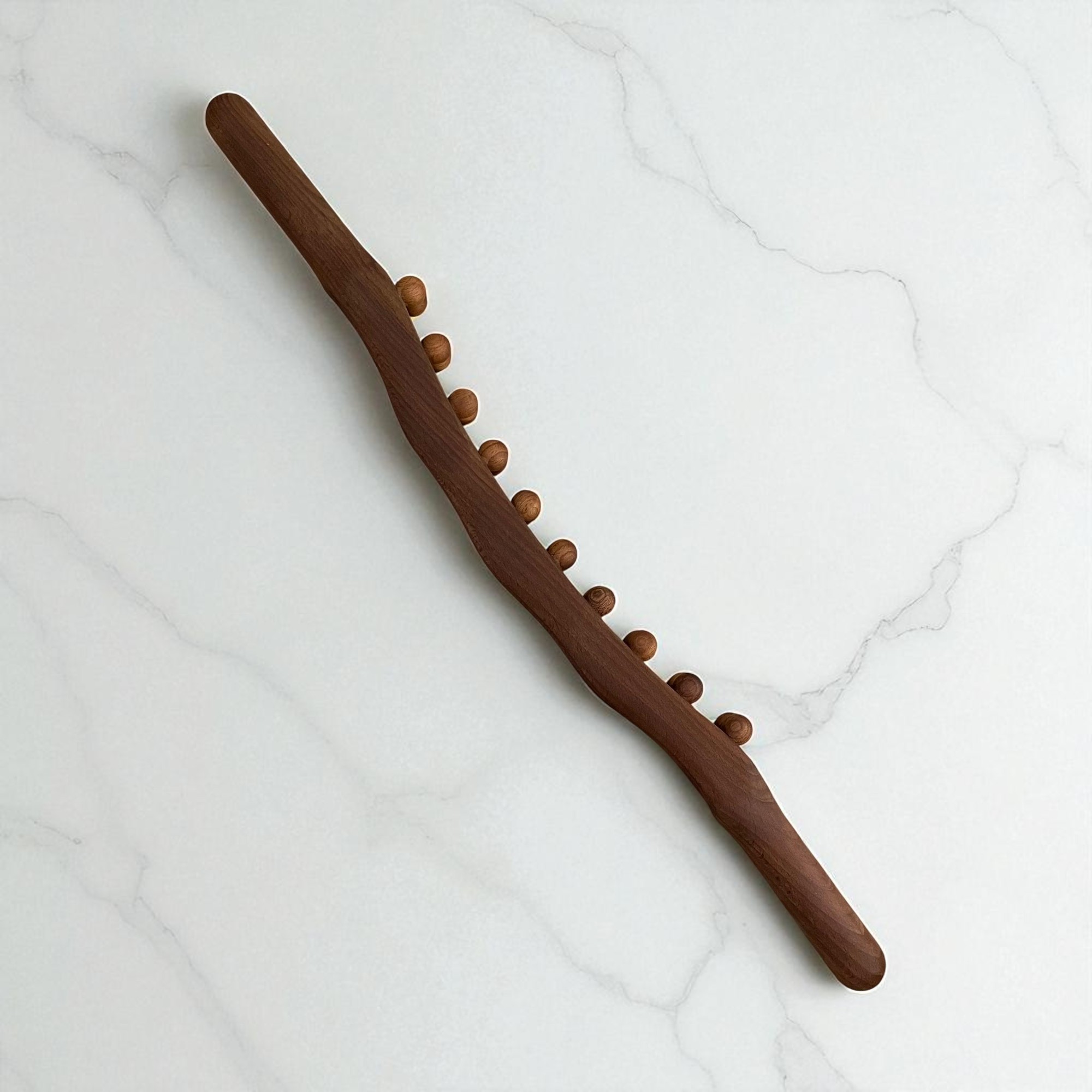 UOEO Alat Pijat Kayu Tongkat Massage Exercise Stick Twenty Beads - U-20