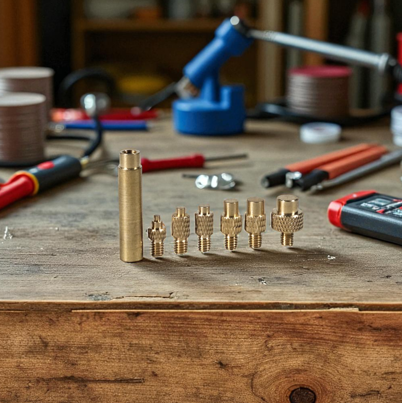TOAIOT Set Mata Solder Kuningan Iron Tip Brass Insert Nut Kit - TA801