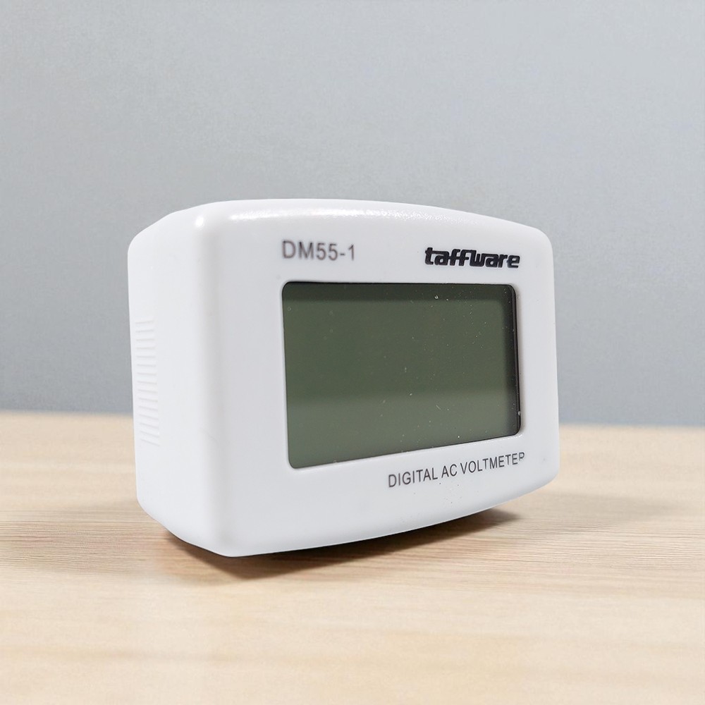 Taffware Alat Pengukur Listrik Voltmeter Digital AC EU Plug 110-300V - DM55-1