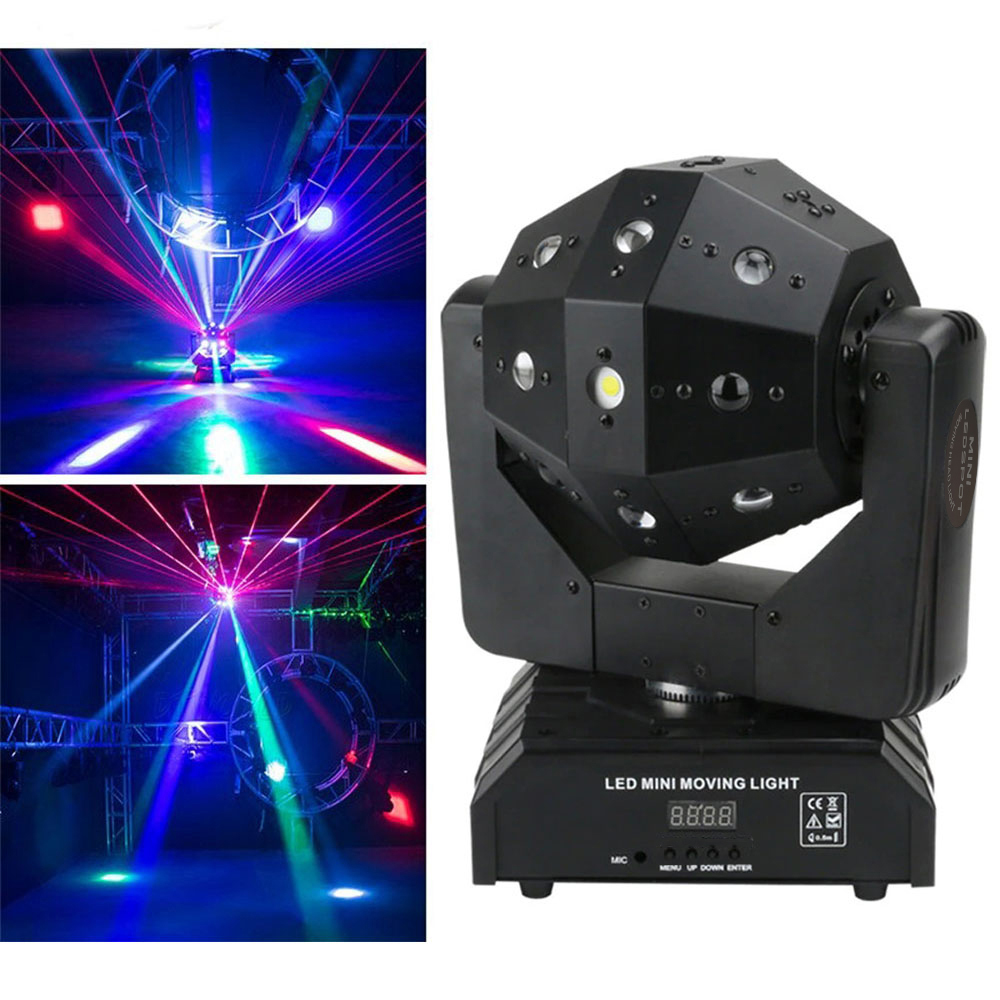 GVT Lampu Proyektor Disco Ball Moving Head 16 LED DMX512 RGB 120W 220V - GV120