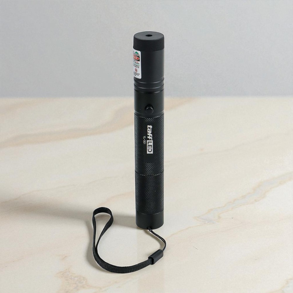 TaffLED Laser Pointer Green Beam 1mW 532nm with Baterai dan Charger - YL-301