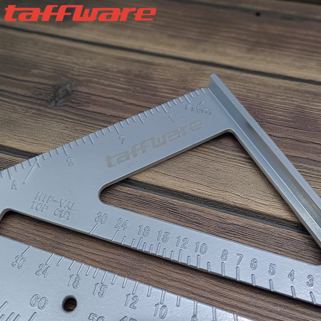Taffware Penggaris Siku Mistar Triangle Ruler Aluminium Alloy - VK18