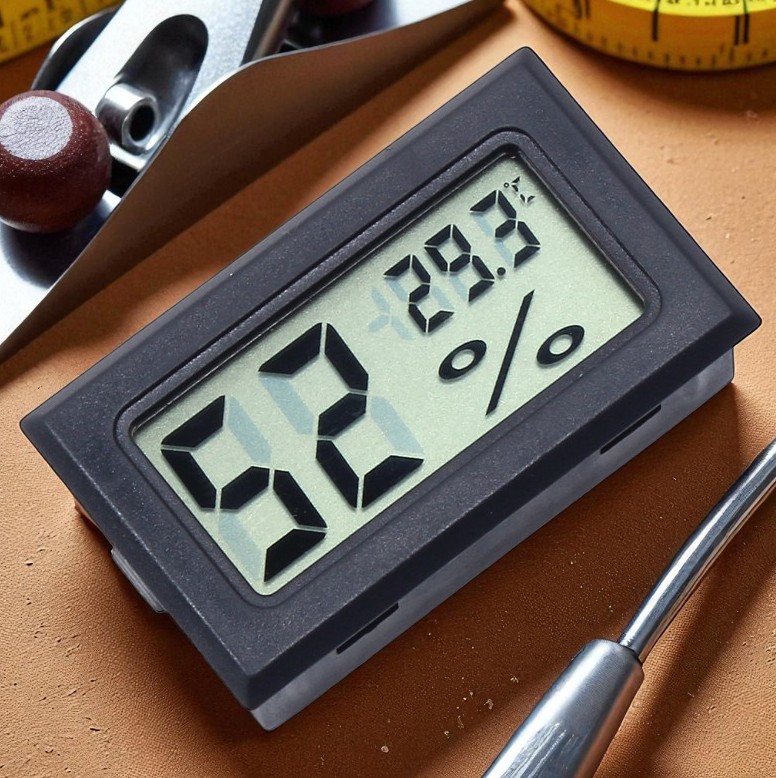 OOTDTY Digital Thermometer Hygrometer Humidity Built-In Probe - SD583