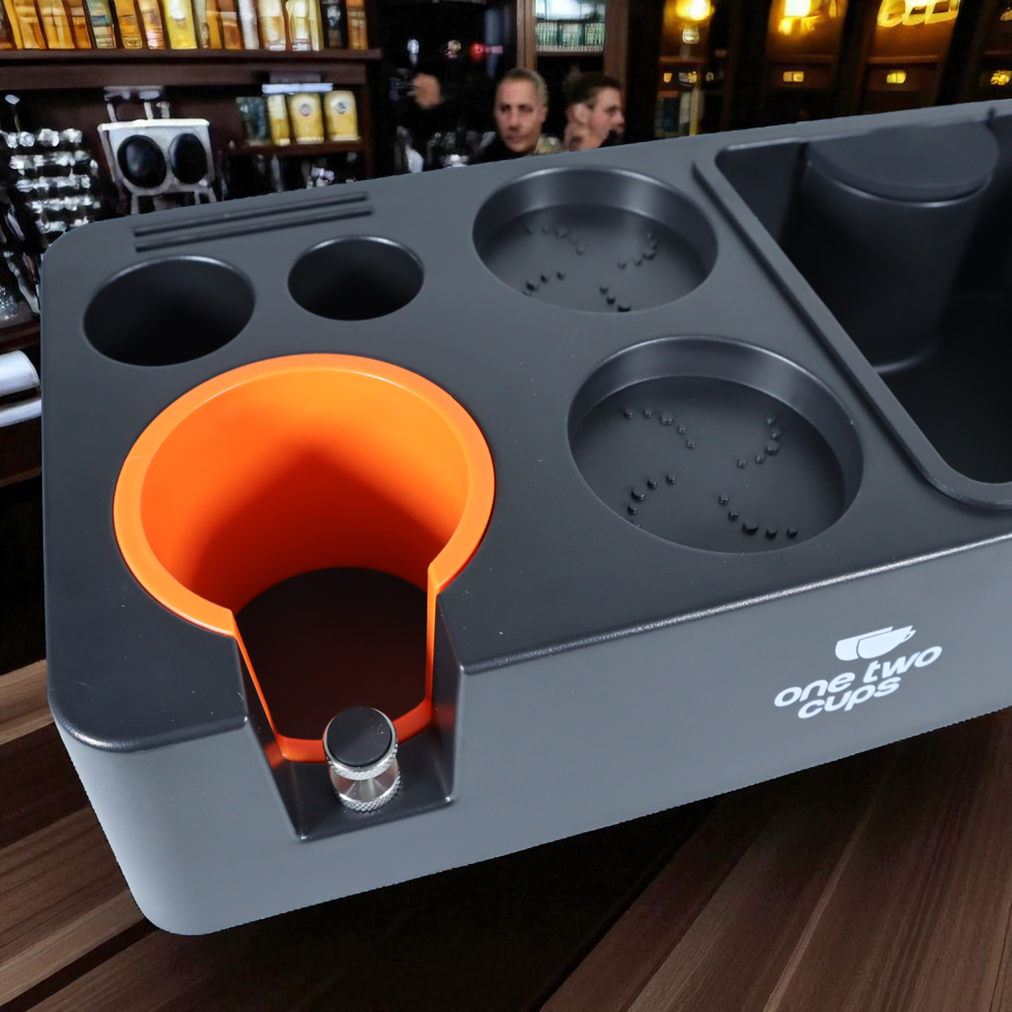 One Two Cups Wadah Ampas Kopi Knock Box with Portafilter Holder - MG34