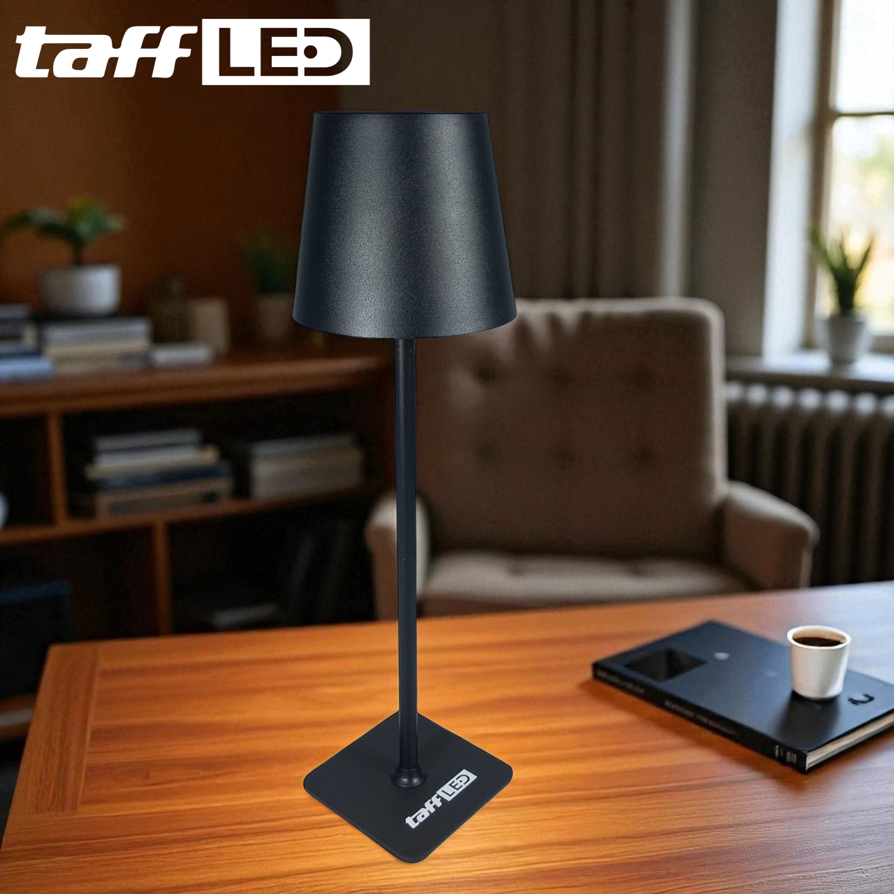 TaffLED Lampu Meja Hias Touch LED Desk USB Rechargeable Tri Color 3W - J420