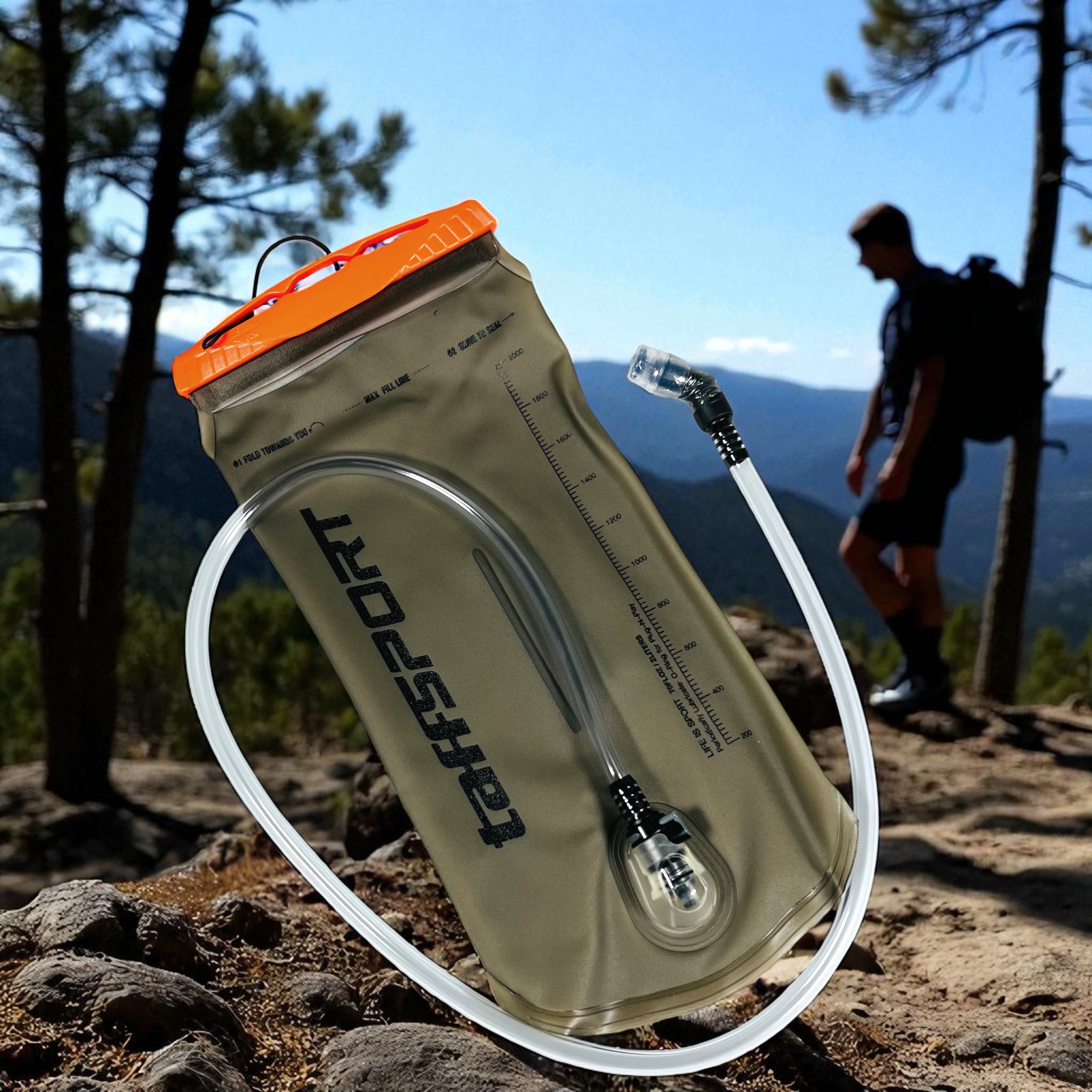 TaffSPORT Water Bladder Hydration Bag Kantung Air Minum Sepeda 2L - TF30
