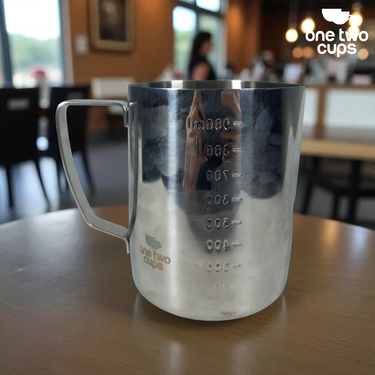 One Two Cups Gelas Milk Jug Kopi Espresso Latte Art Stainless - ZM078