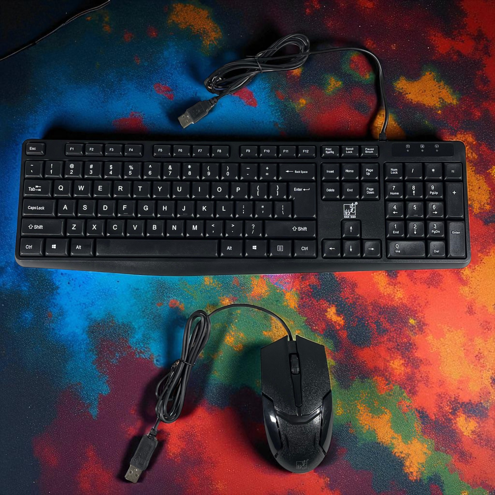 ZGB Set Keyboard Mouse Wired Universal Waterproof 1000 DPI - Q9B