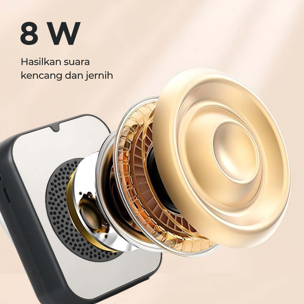 SOAIY Speaker Pinggang Microphone Bluetooth LED Amplifier Wireless - H6
