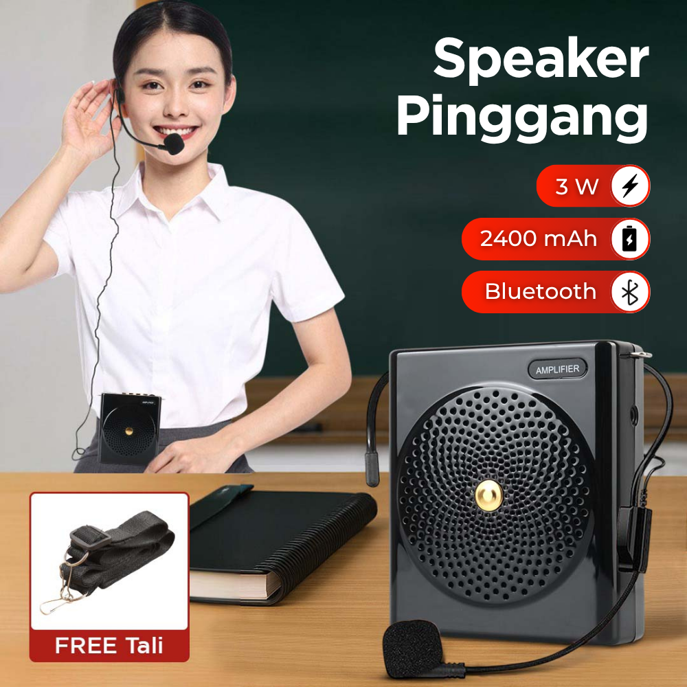 Burt-s Speaker Pinggang Microphone Bluetooth Amplifier Wired - S61