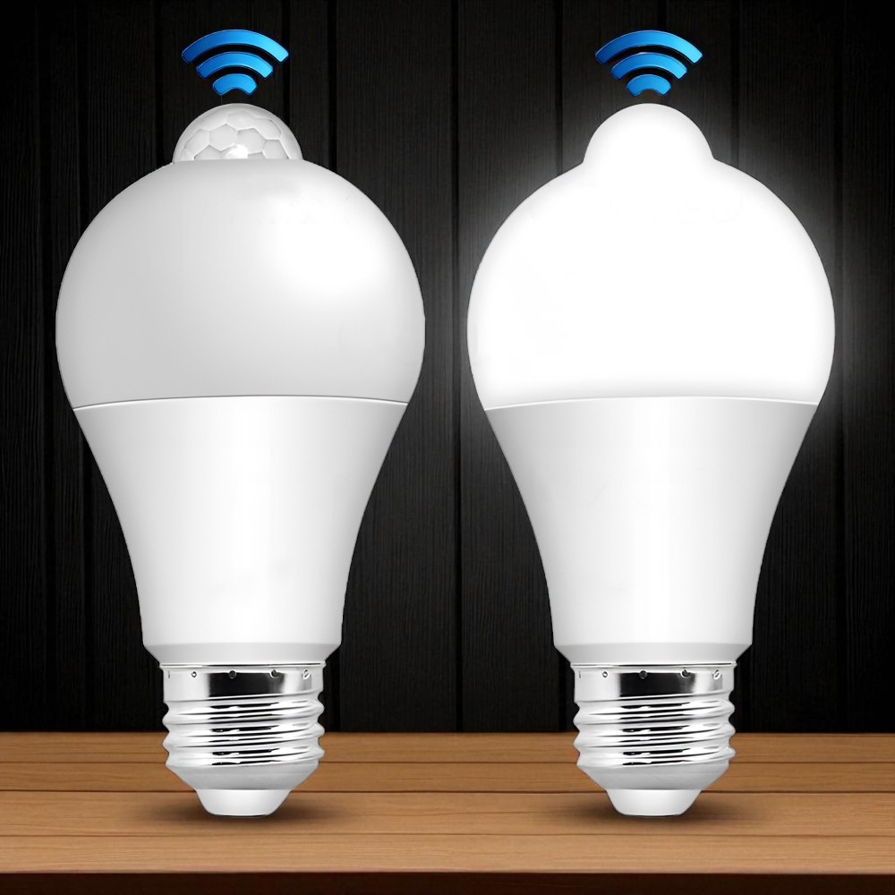 ExLED Lampu LED dengan PIR Sensor E27 4000K 12W - Ex01