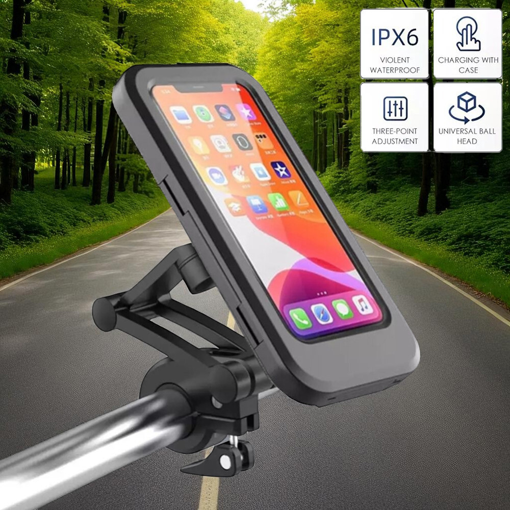 AZM Holder Smartphone Sepeda Adjustable Bicycle Phone Case - CY-N5