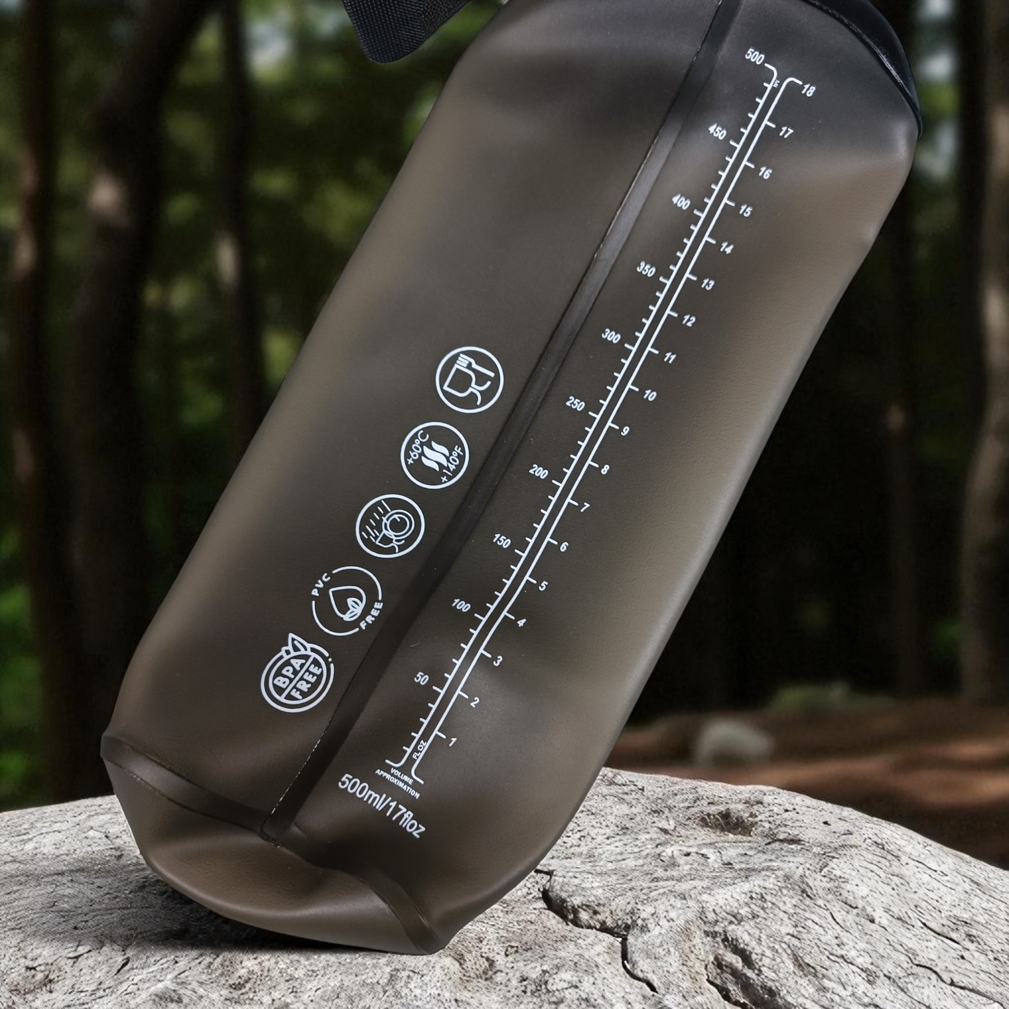 TaffSPORT Botol Minum Soft Flask Foldable Sport Water PVC 500ml - TFG-50