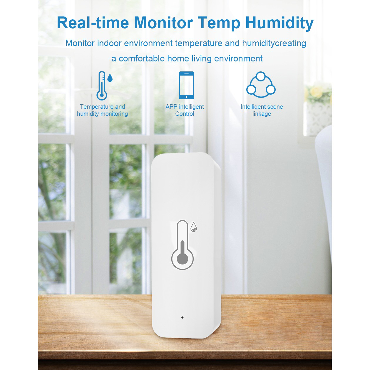 Smart Tuya Temperature and Humidity Sensor Hygrometer Real Time - TH01