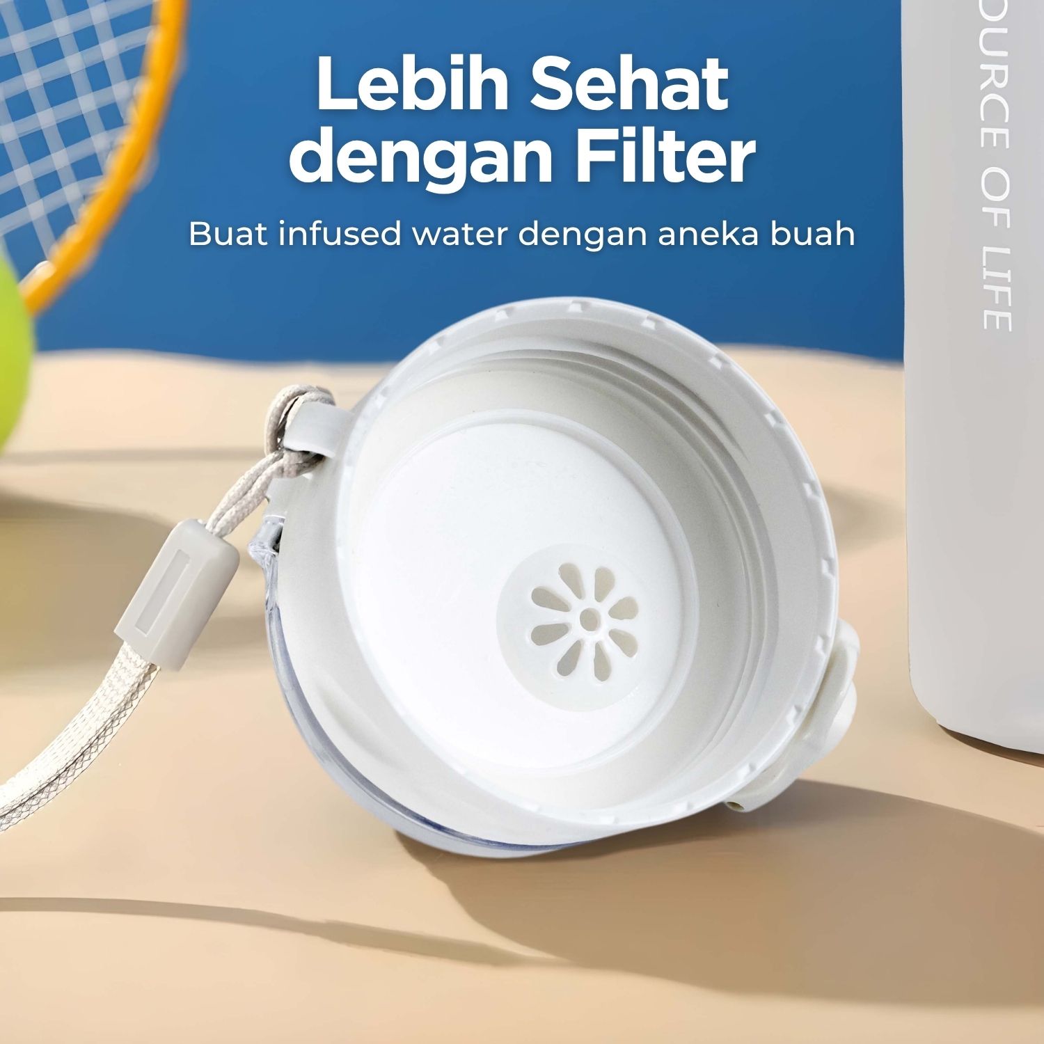 POHAN Botol Minum Plastik Sport Water Bottle 780ml - JY0012