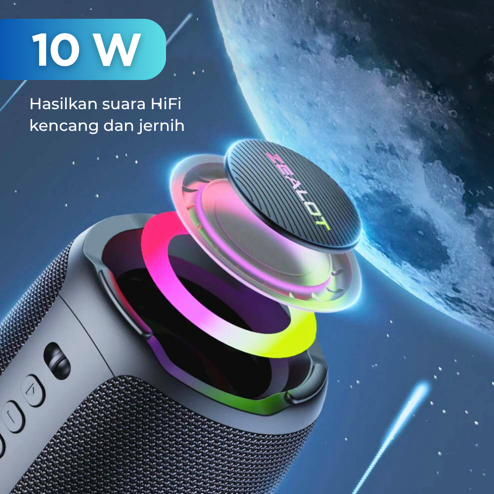 ZEALOT Portable Bluetooth Active Speaker RGB 10W - S61
