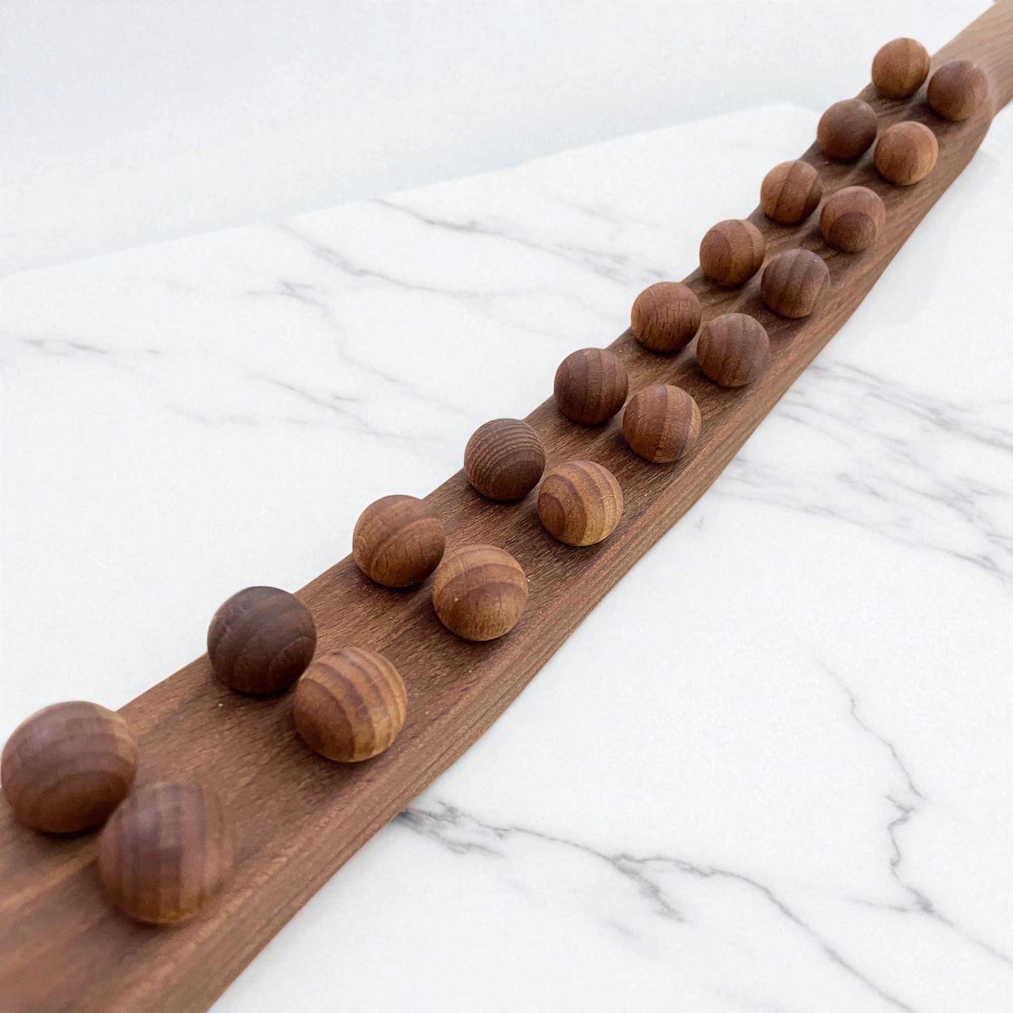 UOEO Alat Pijat Kayu Tongkat Massage Exercise Stick Twenty Beads - U-20