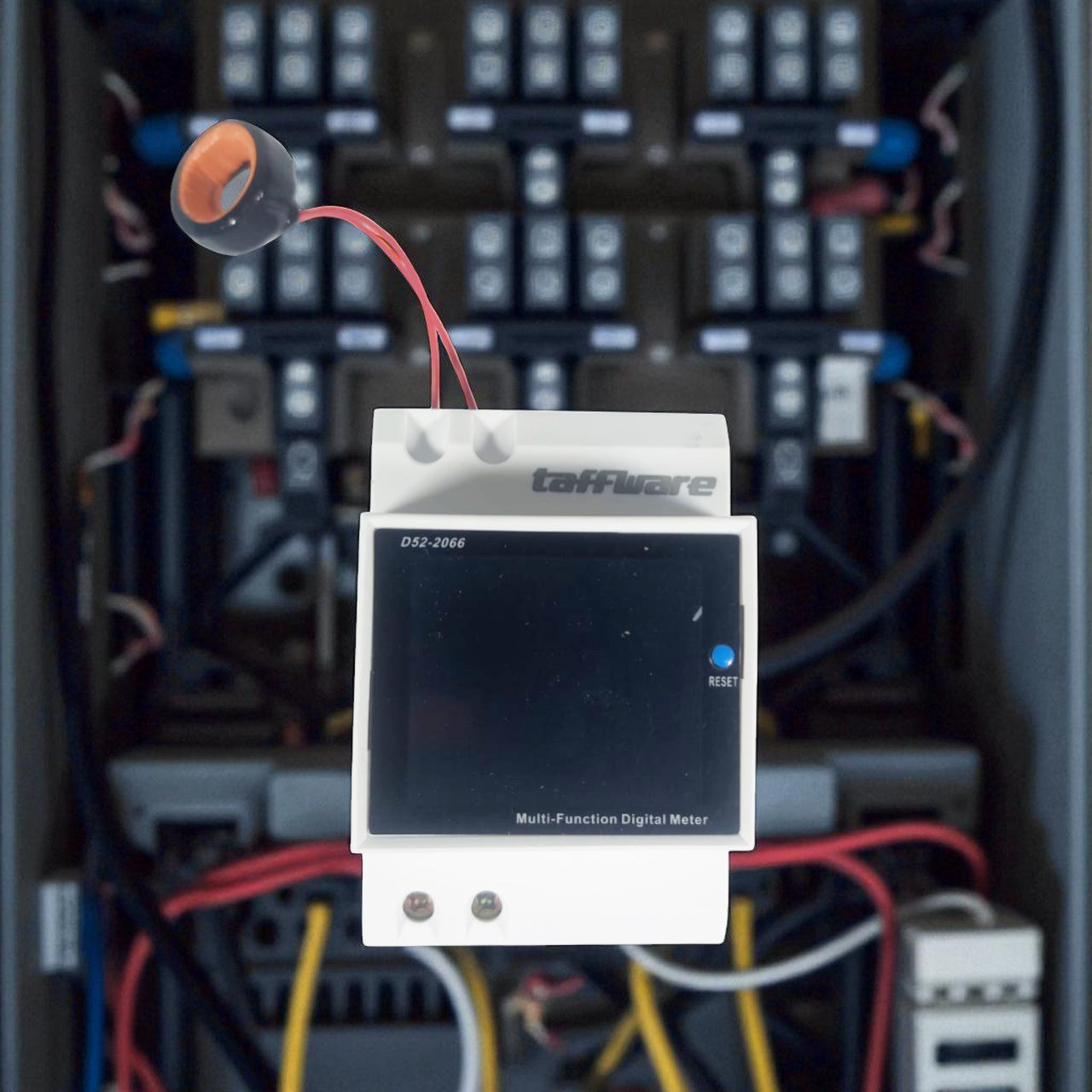 Taffware Meteran Listrik Digital Display Din Rail Single 300V - D52-2066