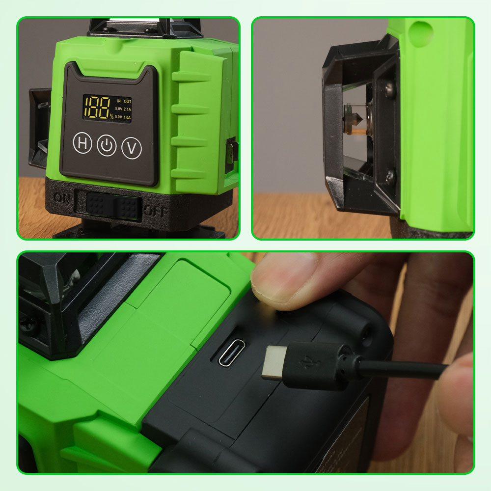 CONENTOOL Laser Level Self Leveling 4D 16 Lines 6000mAh with Remote - CN16