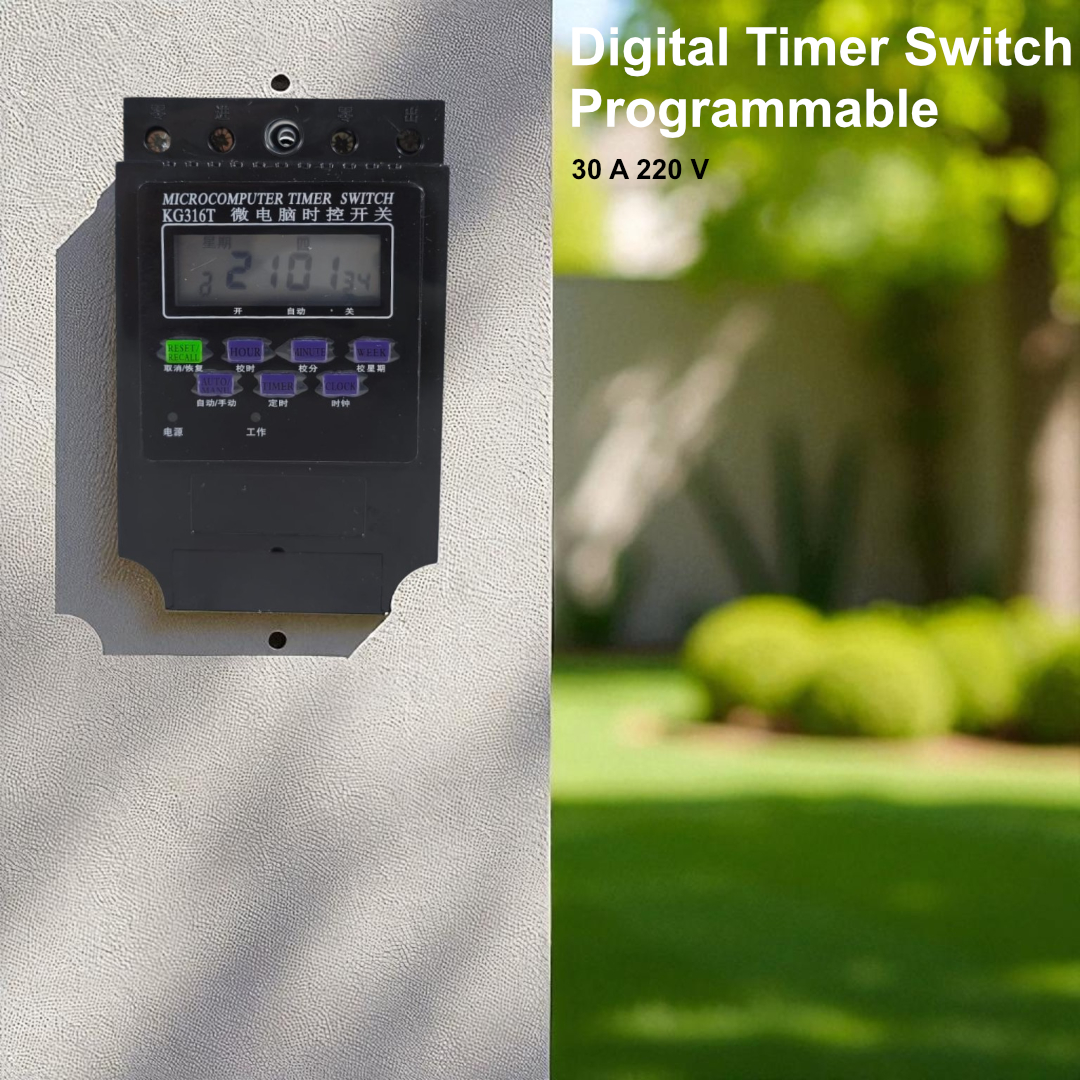 CHINT Microcomputer Digital Timer Switch Relay 16 Program 220V/30A - KG316T