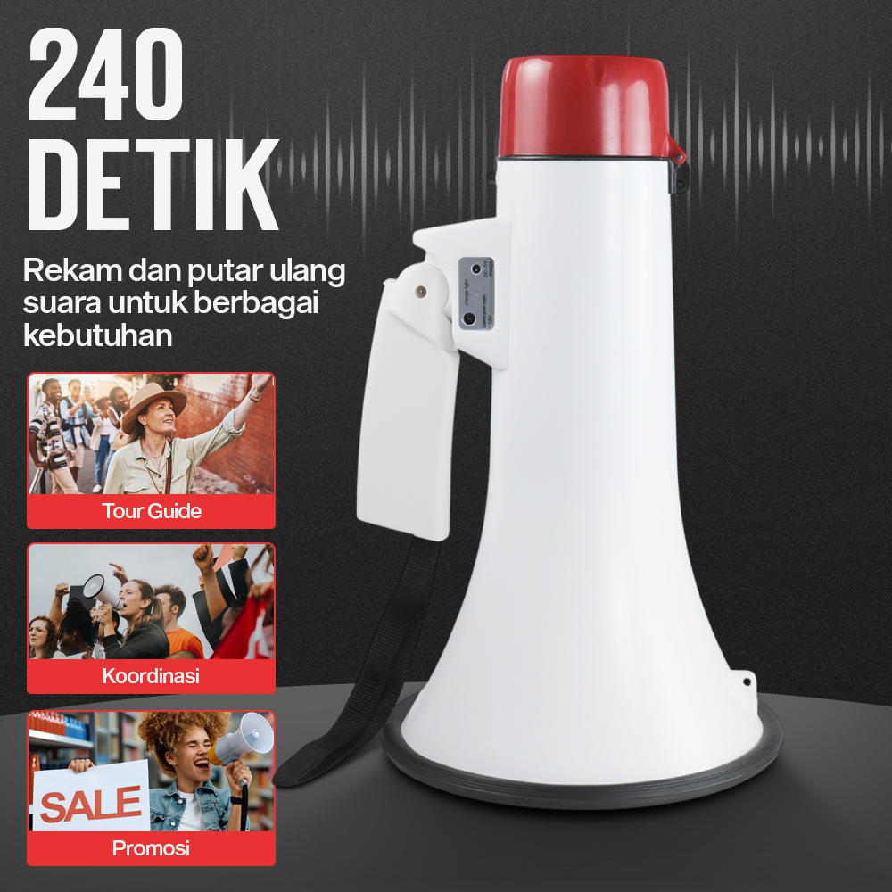 JACAR Toa Megaphone Bluetooth Multifunctional Shouter 50 W - 8099