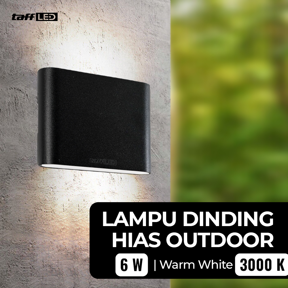 TaffLED Lampu Dinding Hias Outdoor Minimalis Waterproof Warm White - NR-10