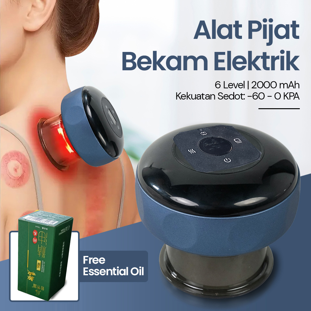 SUOLAER Alat Pijat Bekam Elektrik Red Light Therapy Massager 6 Level - DS-A22