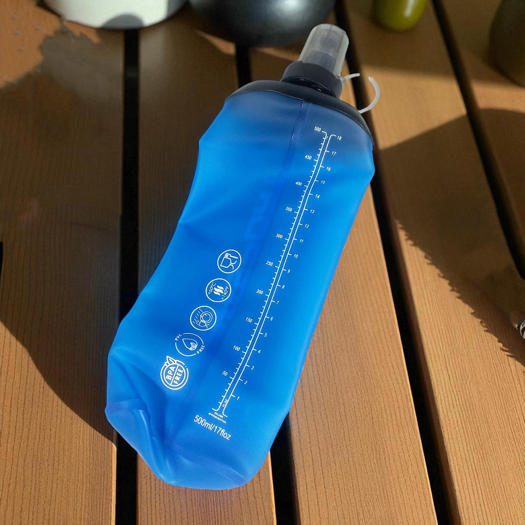 TaffSPORT Botol Minum Soft Flask Foldable Sport Water Bottle TPU 500ml - TFG-50