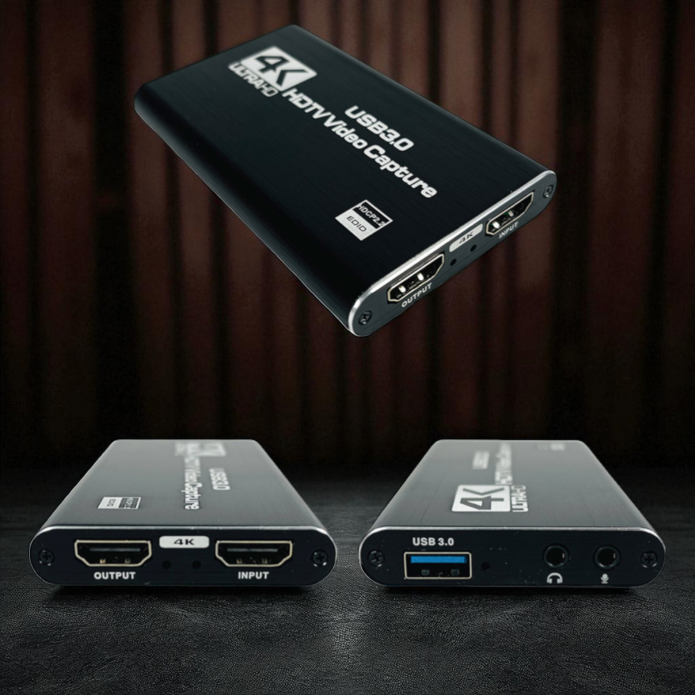 ALLOYSEED HDMI Video Capture Card Adapter Record Box USB3.0 4K HDTV - RU900